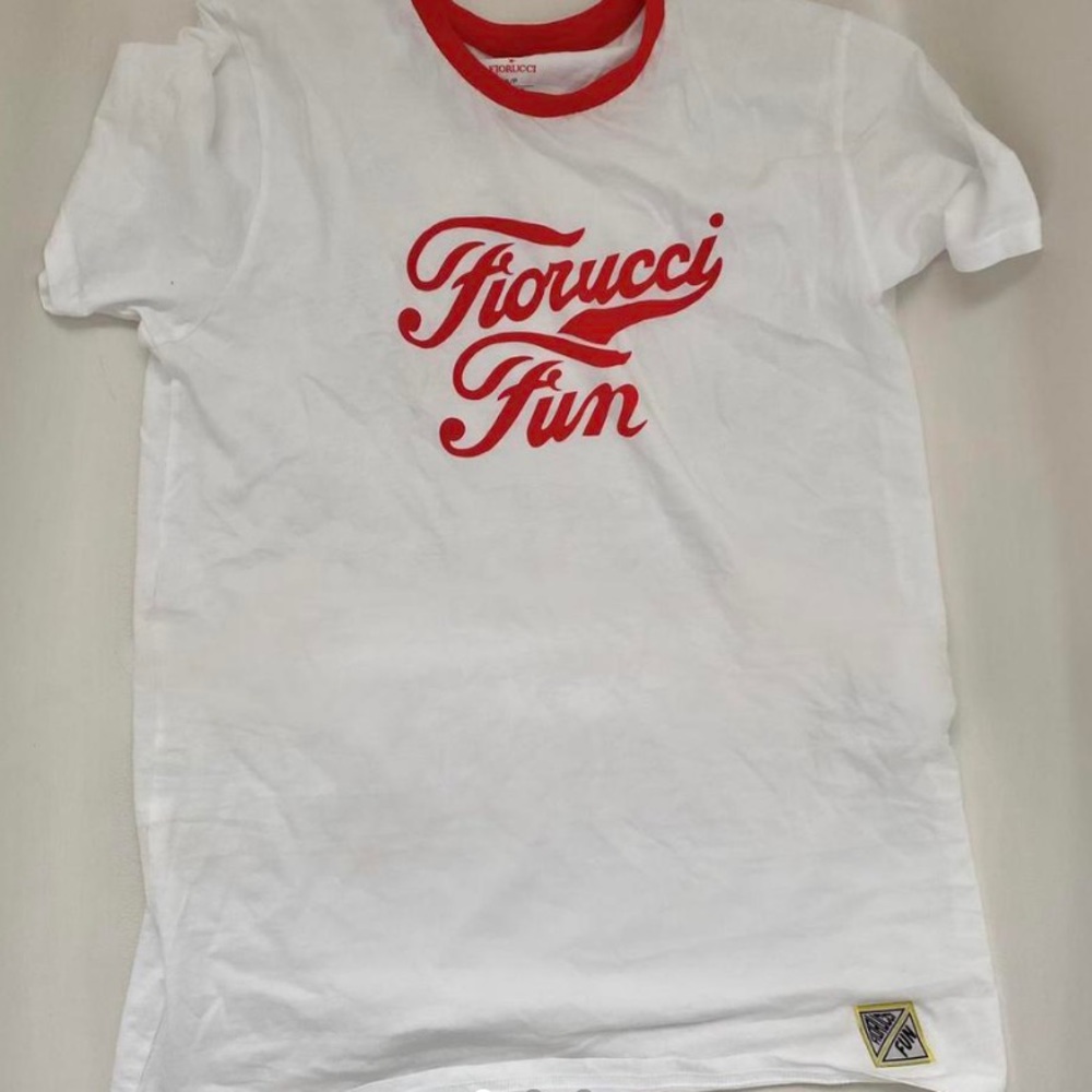 Authentic Fiorucci fun T-shirt ringer tee